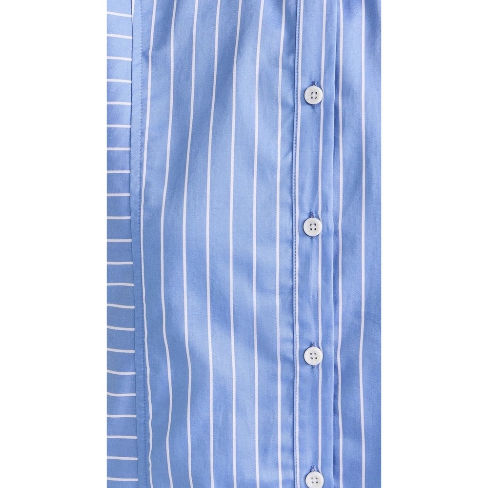 Nation LTD Button Down Shirt Dress S Pima Cotton Cover Up Coastal Resort Wear - Picture 6 of 12